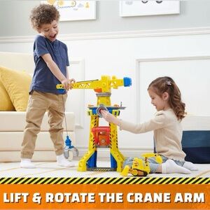 Paw Patrol Rubble & Crew Bark Yard Crane Tower Play Set Over 2 Feet Tall